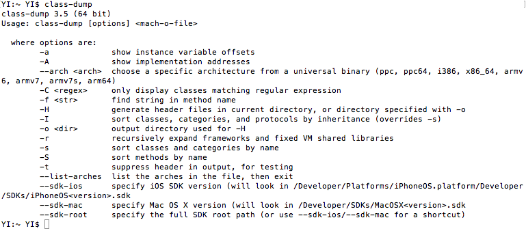 iOS-Class-dump