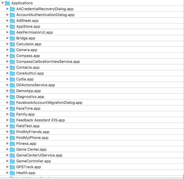 iOS-DirectoryStructure-SystemApp